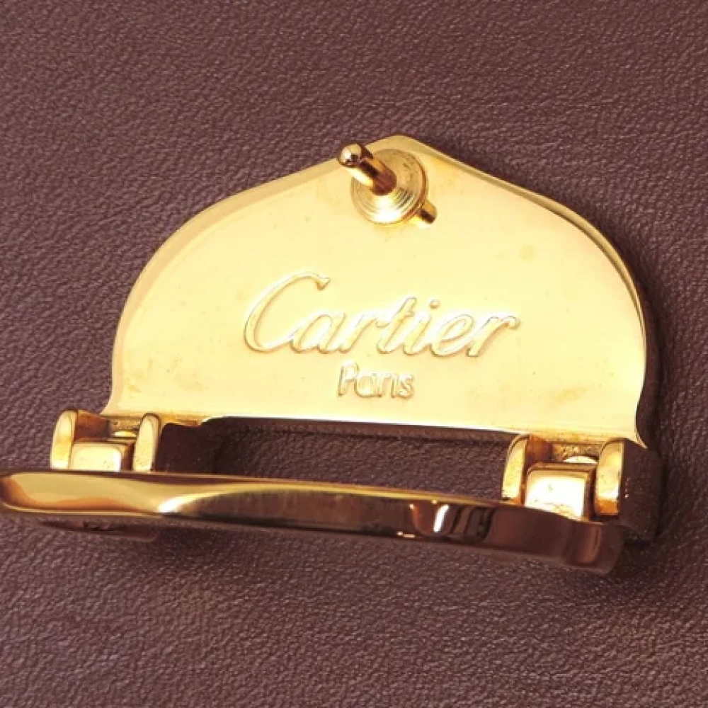 Cartier Vintage Pre-owned Leather shoulder-bags Red Dames