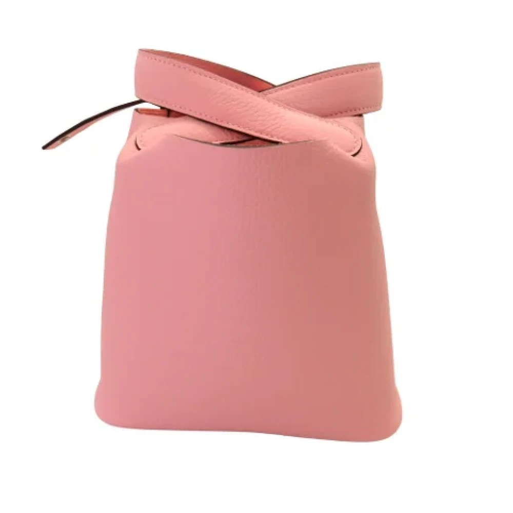 Hermès Vintage Pre-owned Leather handbags Pink Dames