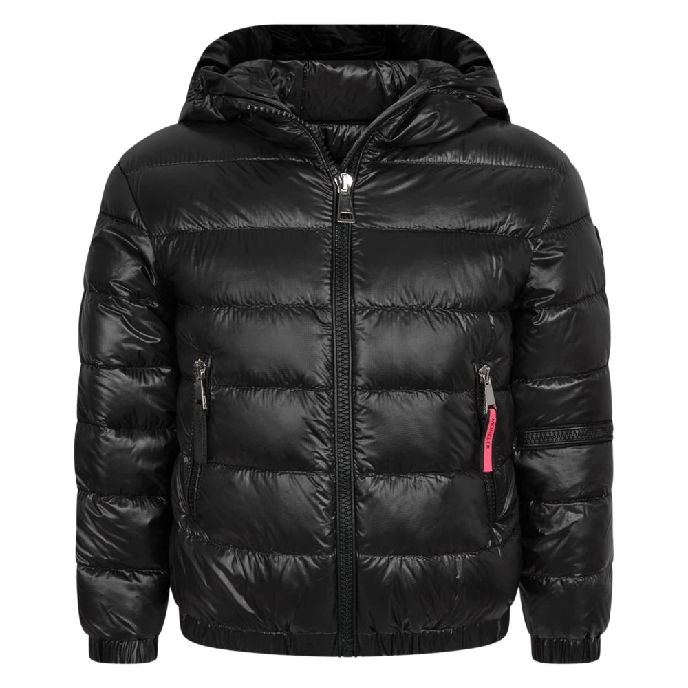 Moncler Girls Black Antipas Jacket - Winter Jackets - 12 Y - Kids