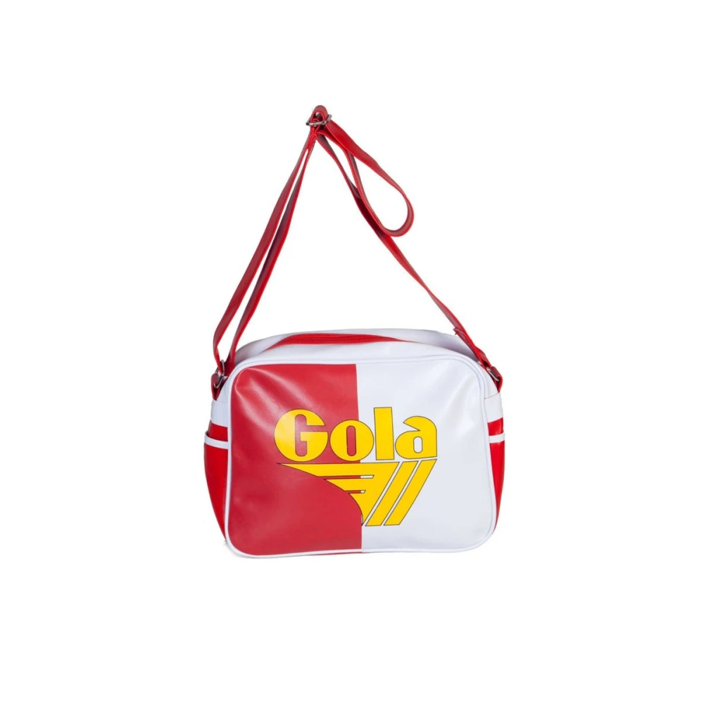 Gola Rode Stoffen Handtas met Schouderband Red Dames