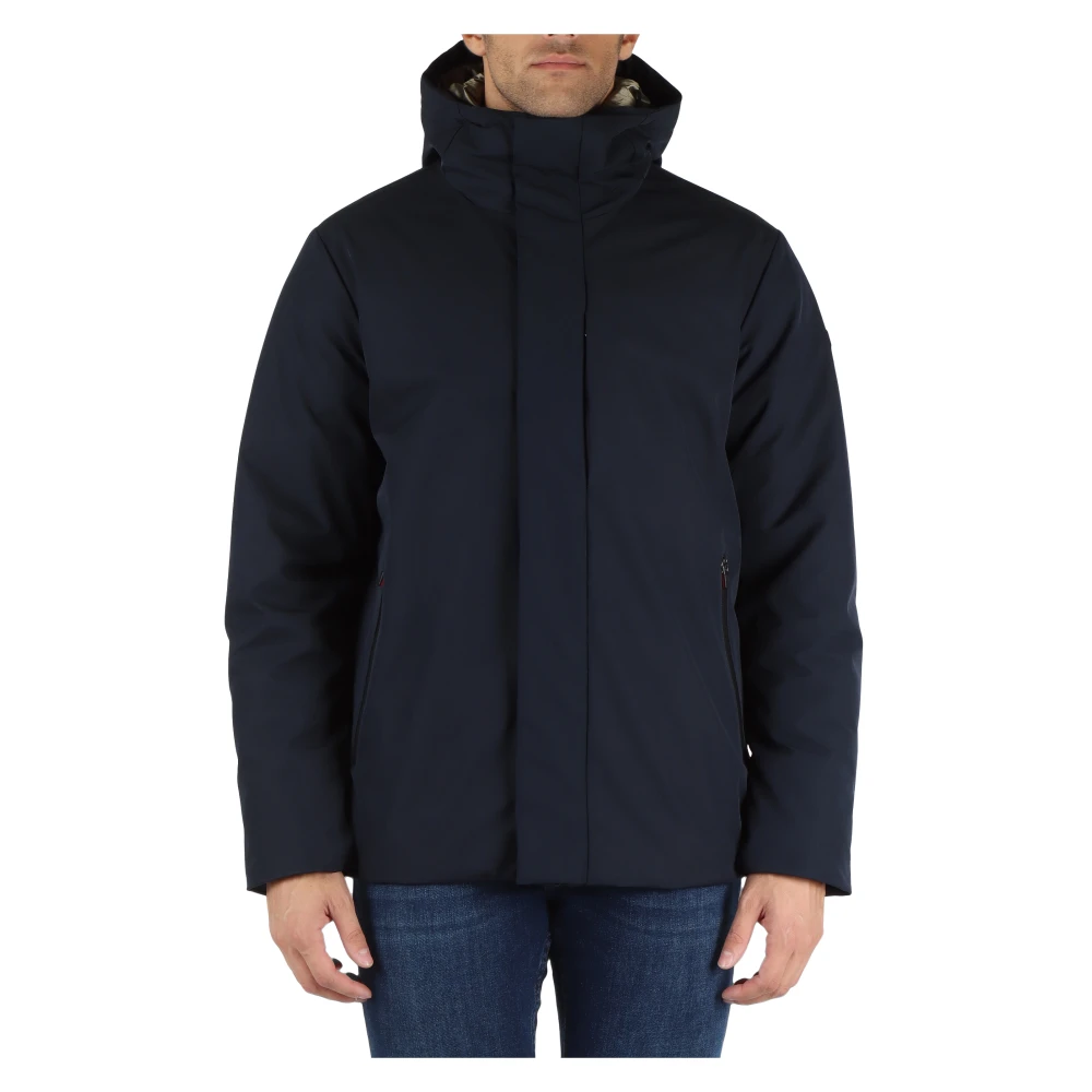 Canadian Classics Stretch stof capuchonjas Aspley 2 Blue Heren