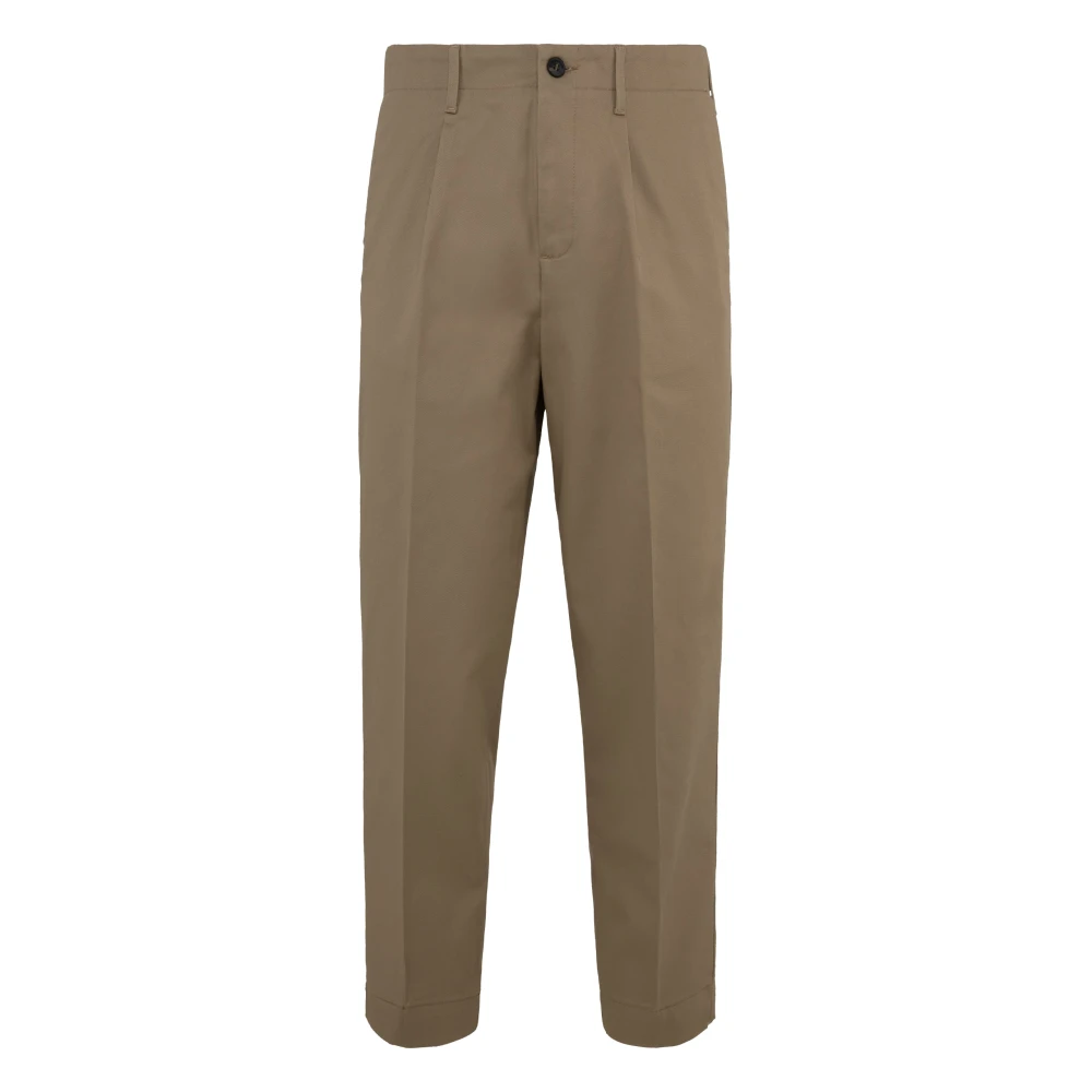 Bomboogie Men's Beige Carrot Fit Trousers - Chinos - W38 - Trousers