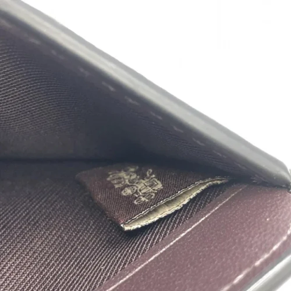 Coach Pre-owned Leather wallets Black Dames