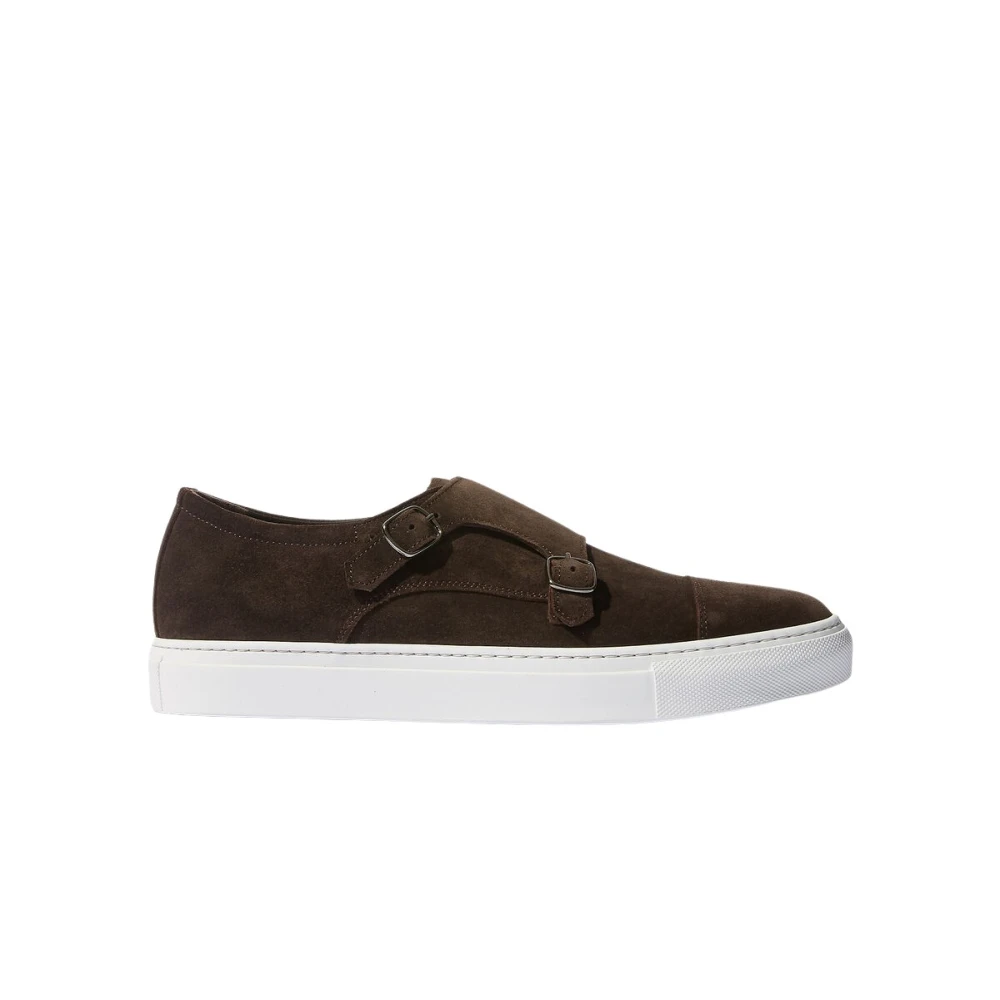Scarosso Men's Brown Fabio Monk Strap Sneakers