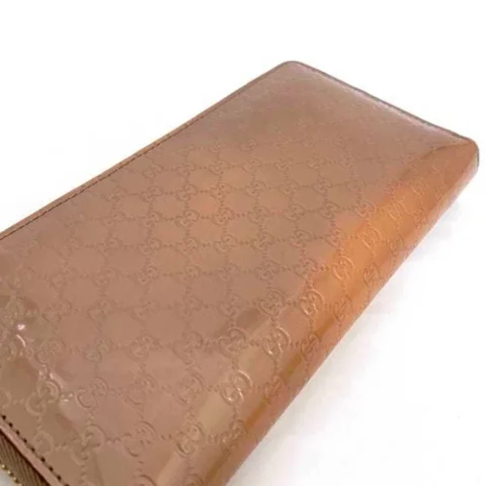 Gucci Vintage Pre-owned Leather wallets Beige Dames