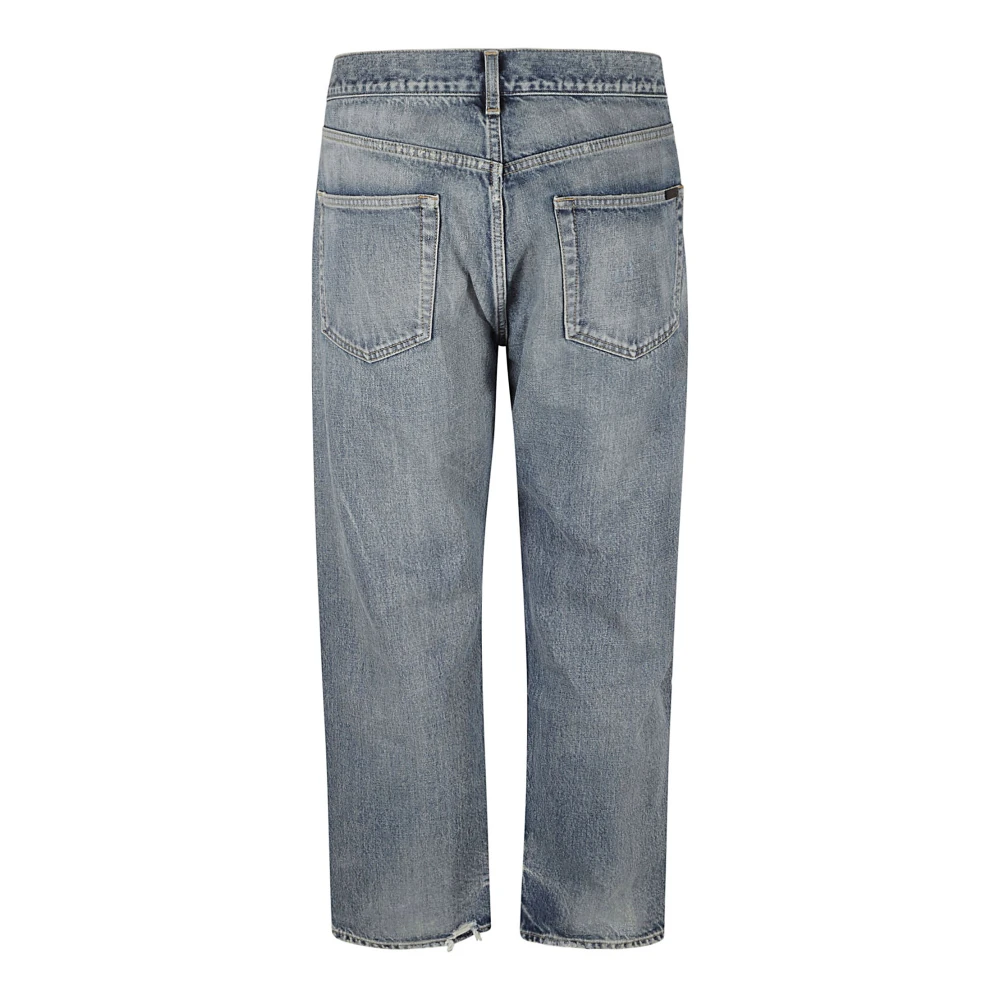 Saint Laurent Straight Jeans Blue Heren