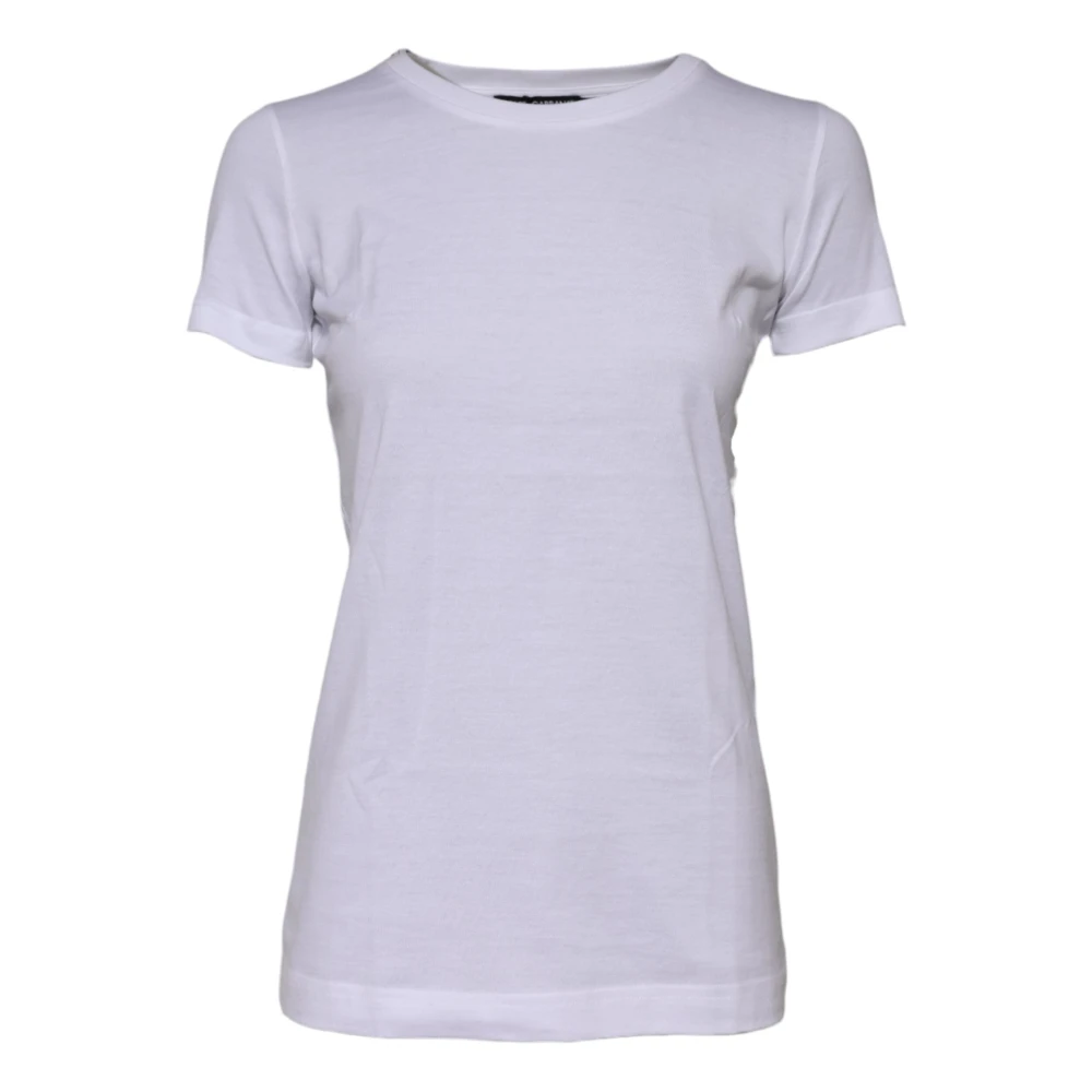 Dolce & Gabbana Women's White Cotton Crew Neck T-Shirt - T-Shirts - 2XS - Tops