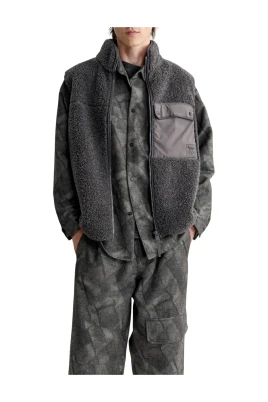 Fleece Ärmellös Jacka