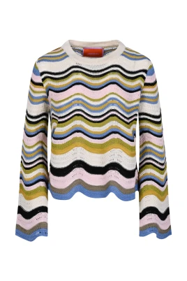 Chevron Crop Sweater