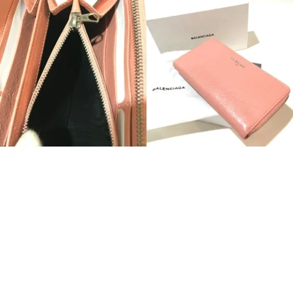 Balenciaga Vintage Pre-owned Leather wallets Pink Dames