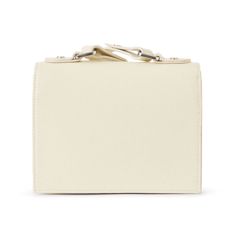 Iceberg Mini handtas met bovenhandvat in poederkleurig Saffiano leer Beige Dames