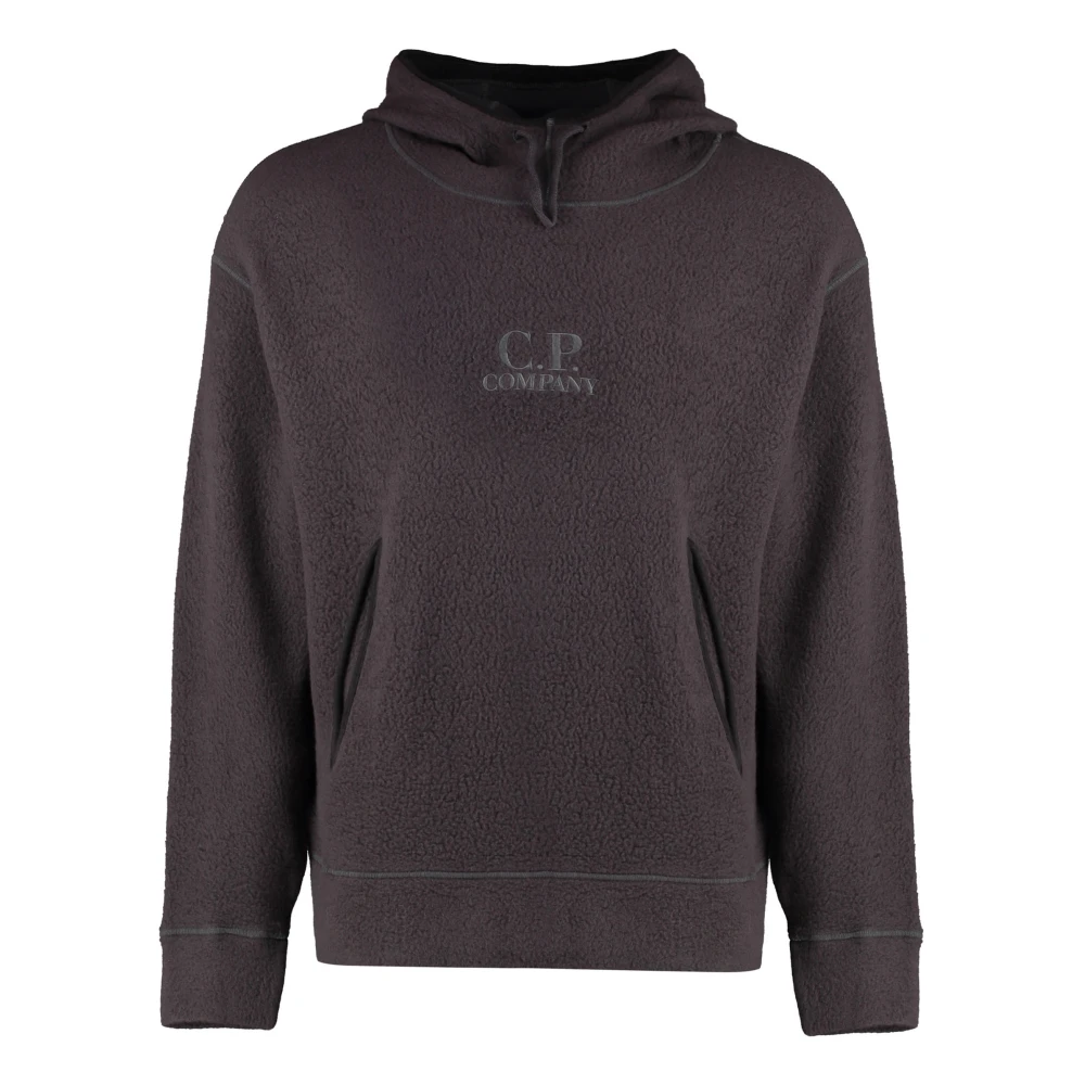 C.p. Company Men's Gray Hoodies, S, Fleece Hoodie