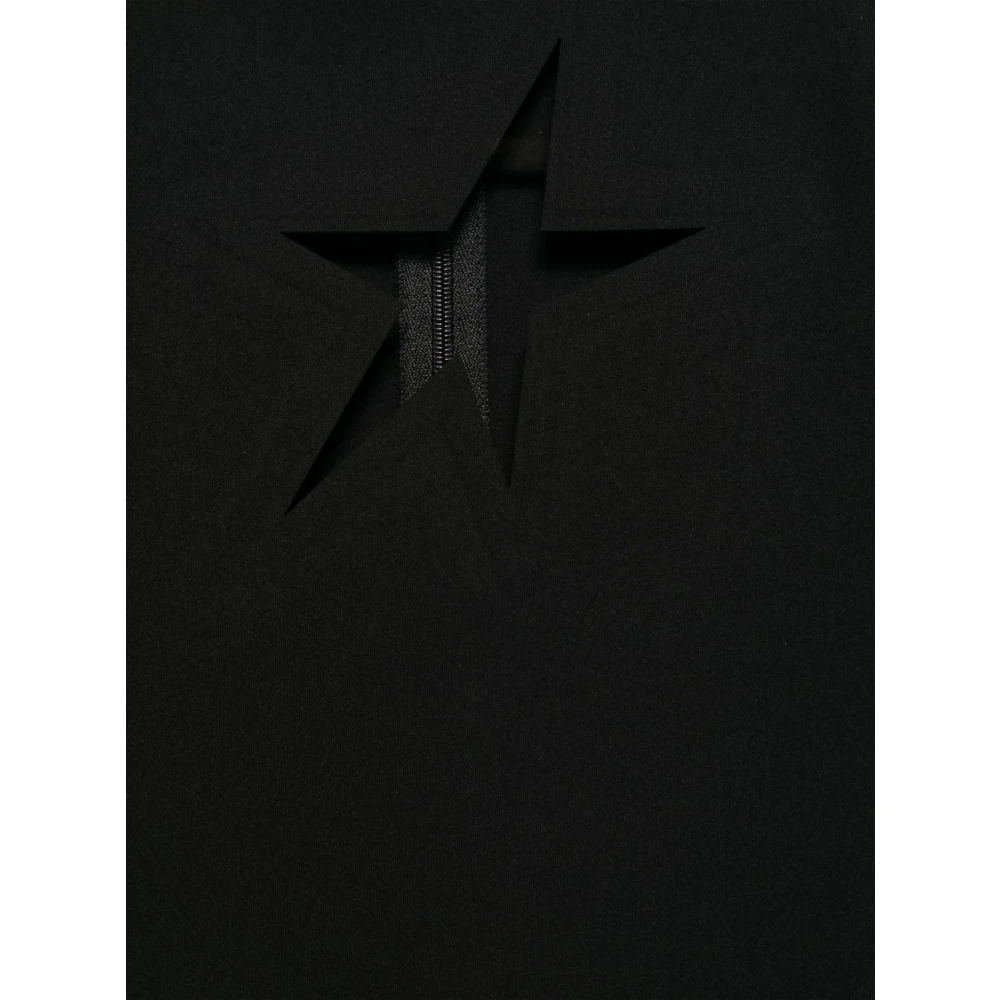 Mugler Zwarte Mouwloze Racerback Top Black Dames