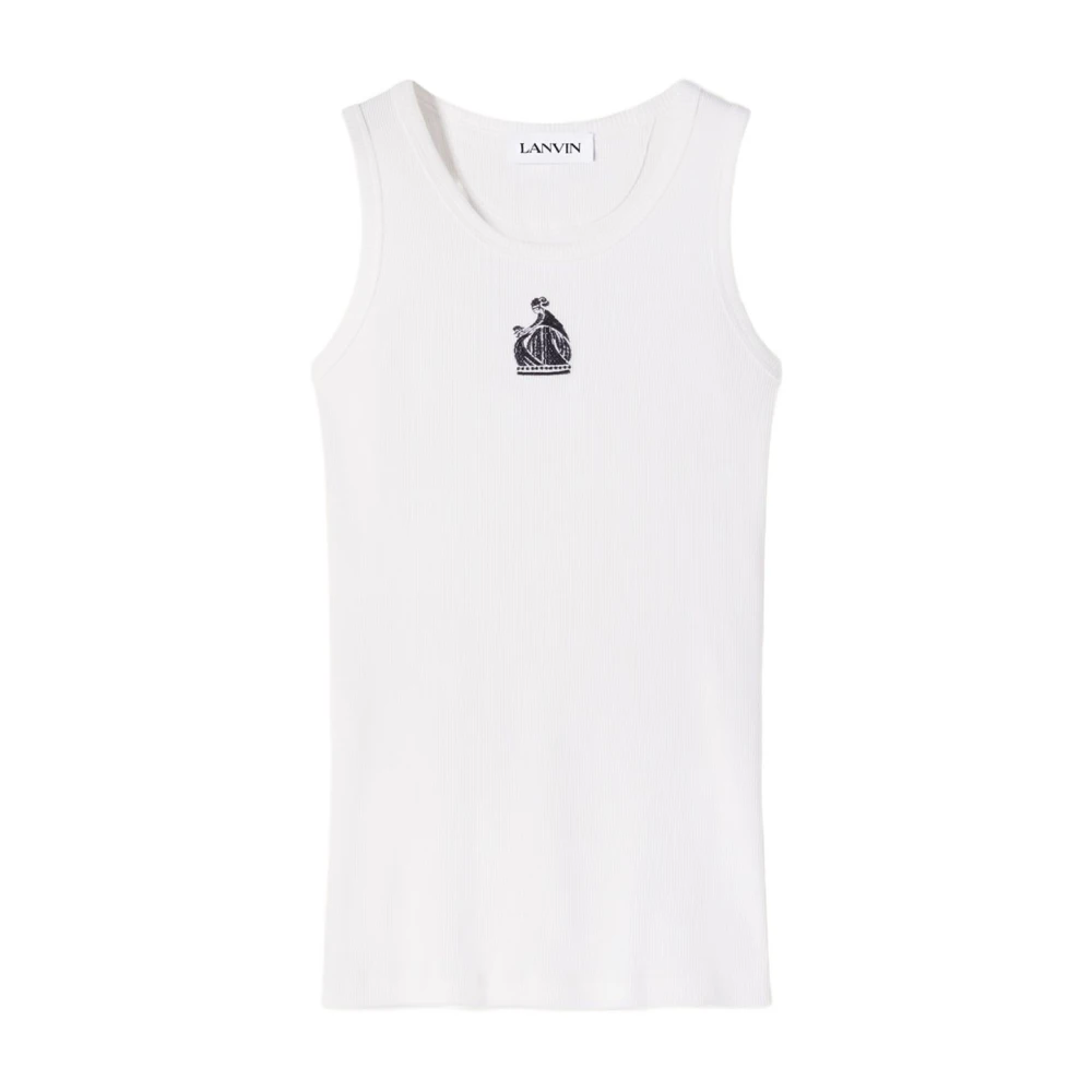 Lanvin White Sleeveless Tops, Female, Xs, Sleeveless Tops
