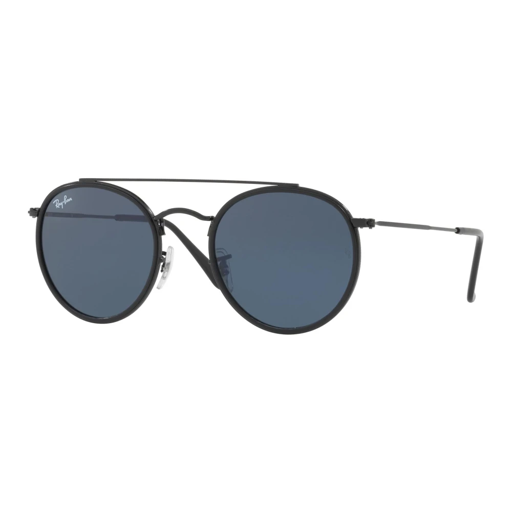 Ray-Ban Rund dubbel bro Svart Unisex