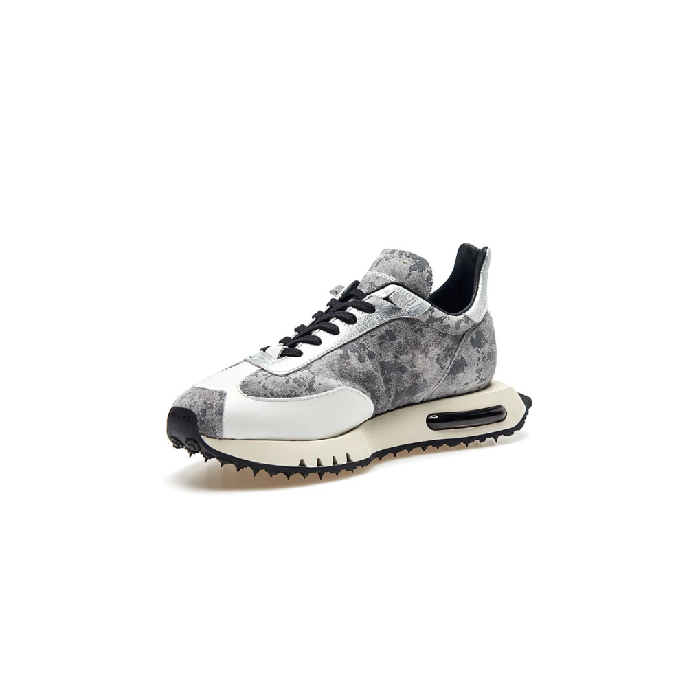 Be Positive Zilveren Wing Reflecterende Sneakers Gray Heren