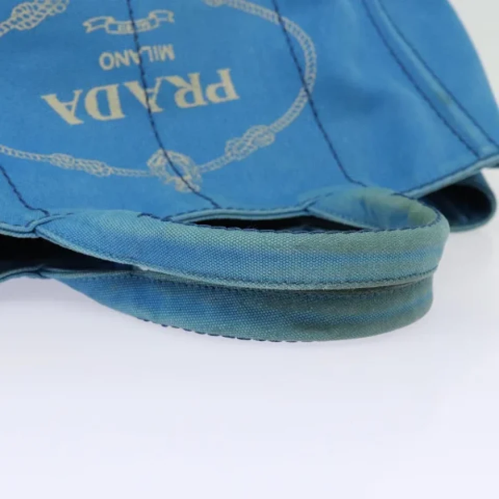 Prada Vintage Pre-owned Canvas totes Blue Dames