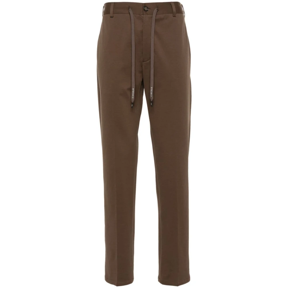 Circolo 1901 Slim-fit Trousers Brown Heren