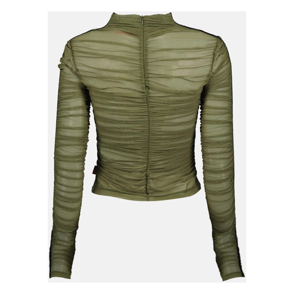 Diesel Groene T-Aiko Top Lente-Zomer 2025 Green Dames