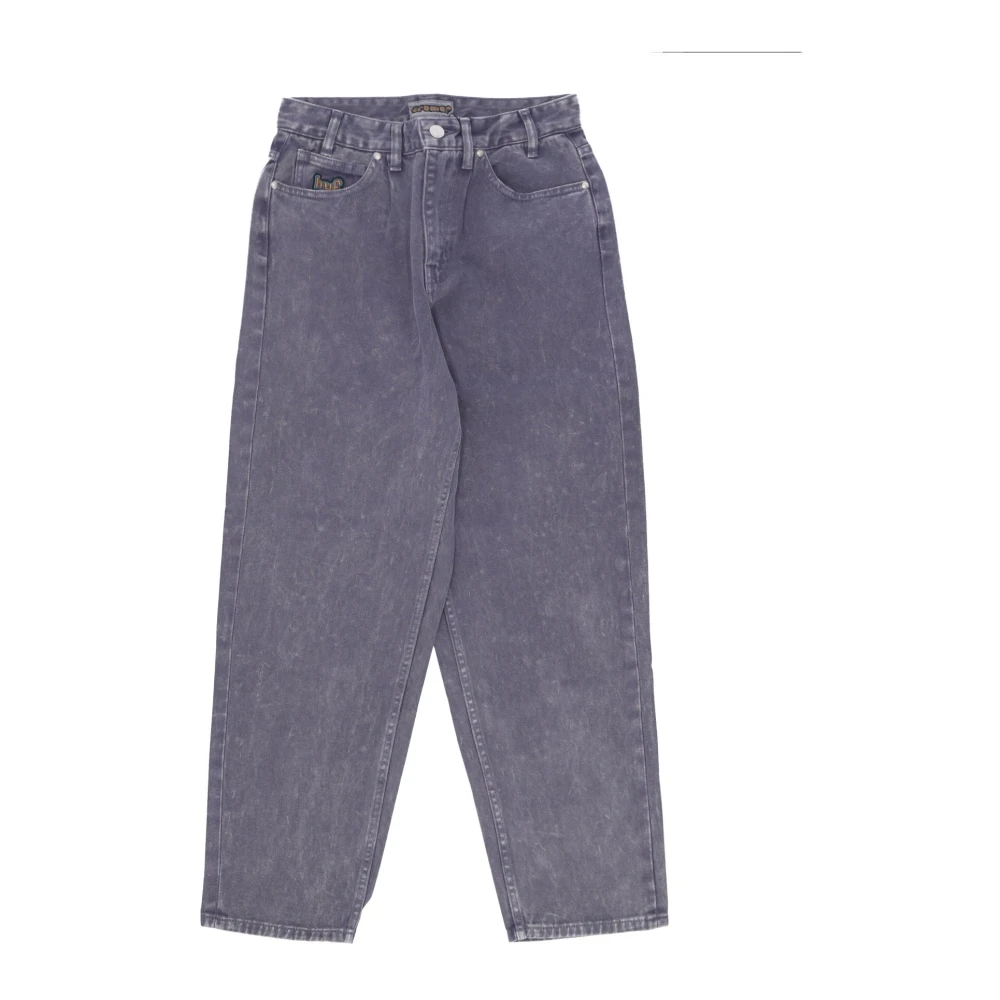 HUF Cromer Gewassen Paarse Streetwear Jeans Purple Heren