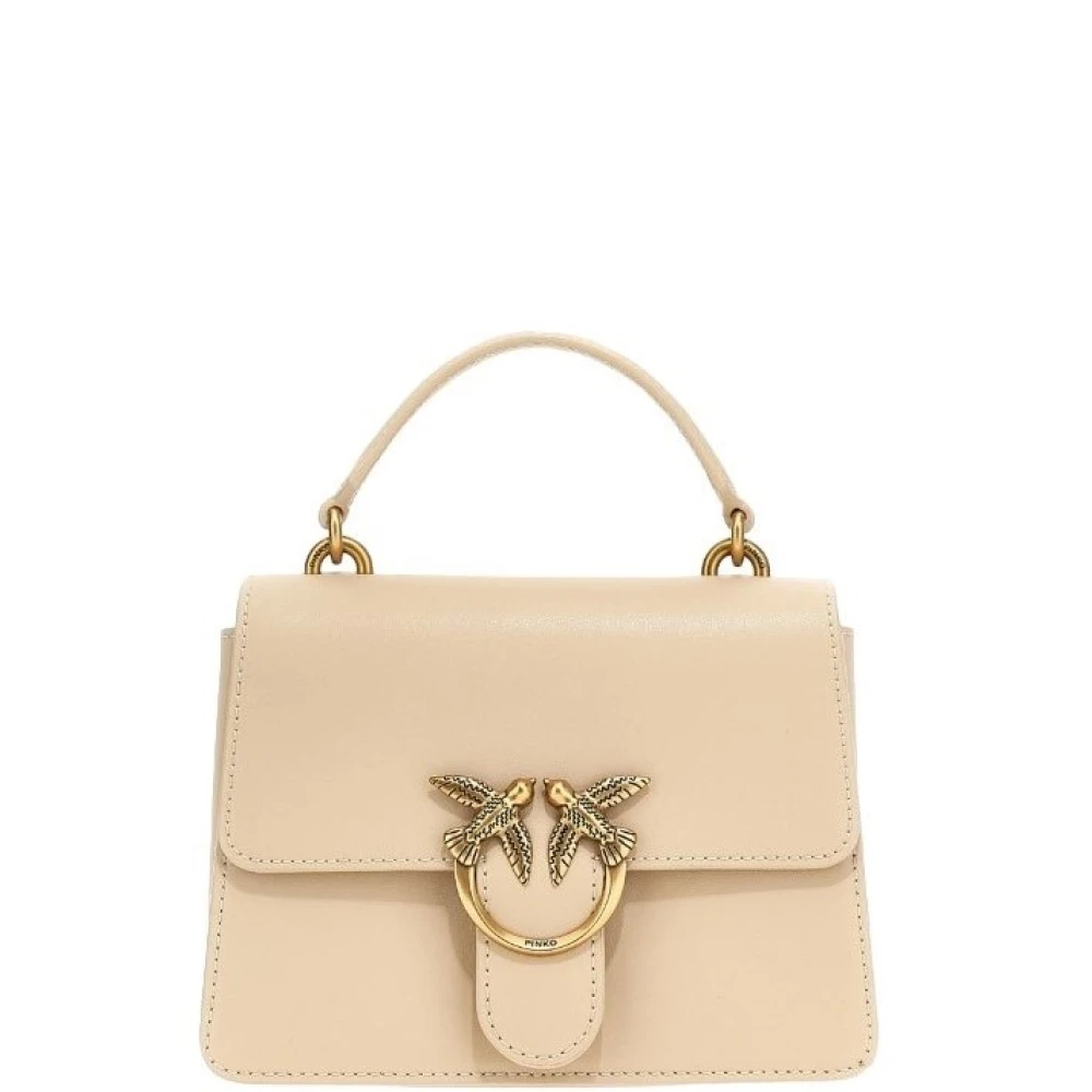 Pinko Donna Blush Borsa Mini A Mano Love Bag Top Handle In Pelle - Immagine 4