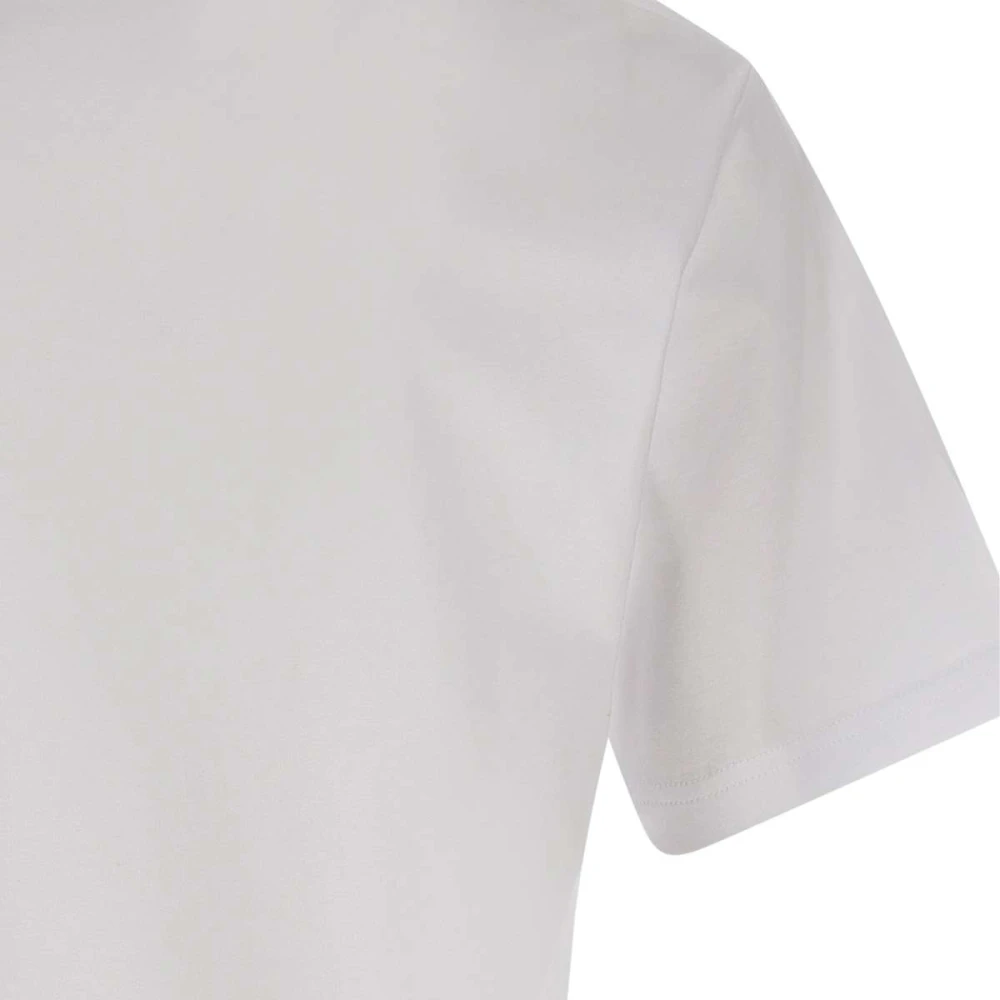 Iceberg Heren Wit Katoenen T-shirt met Logo White Heren