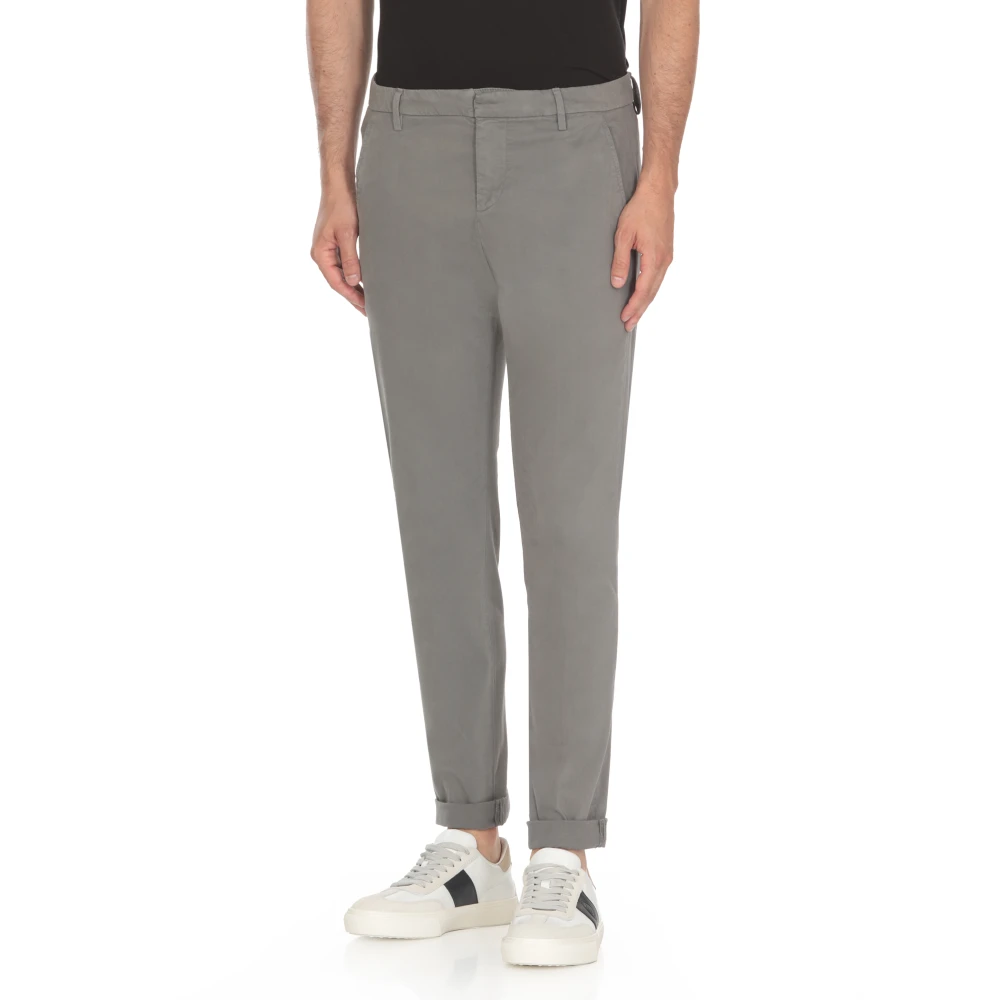 Dondup Grijze Katoenen Broek met Zakken Gray Heren