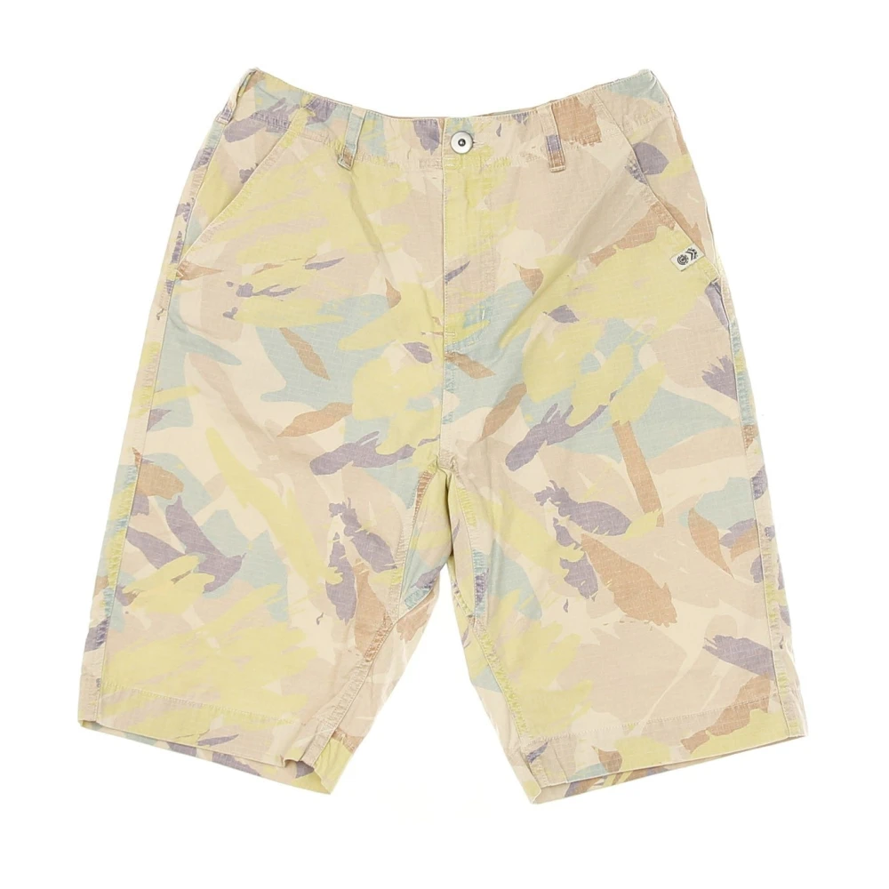 Element Men's Multicolor Camo Overall Shorts Regular Fit Cotton - Elet - Casual Shorts - W28 - Shorts