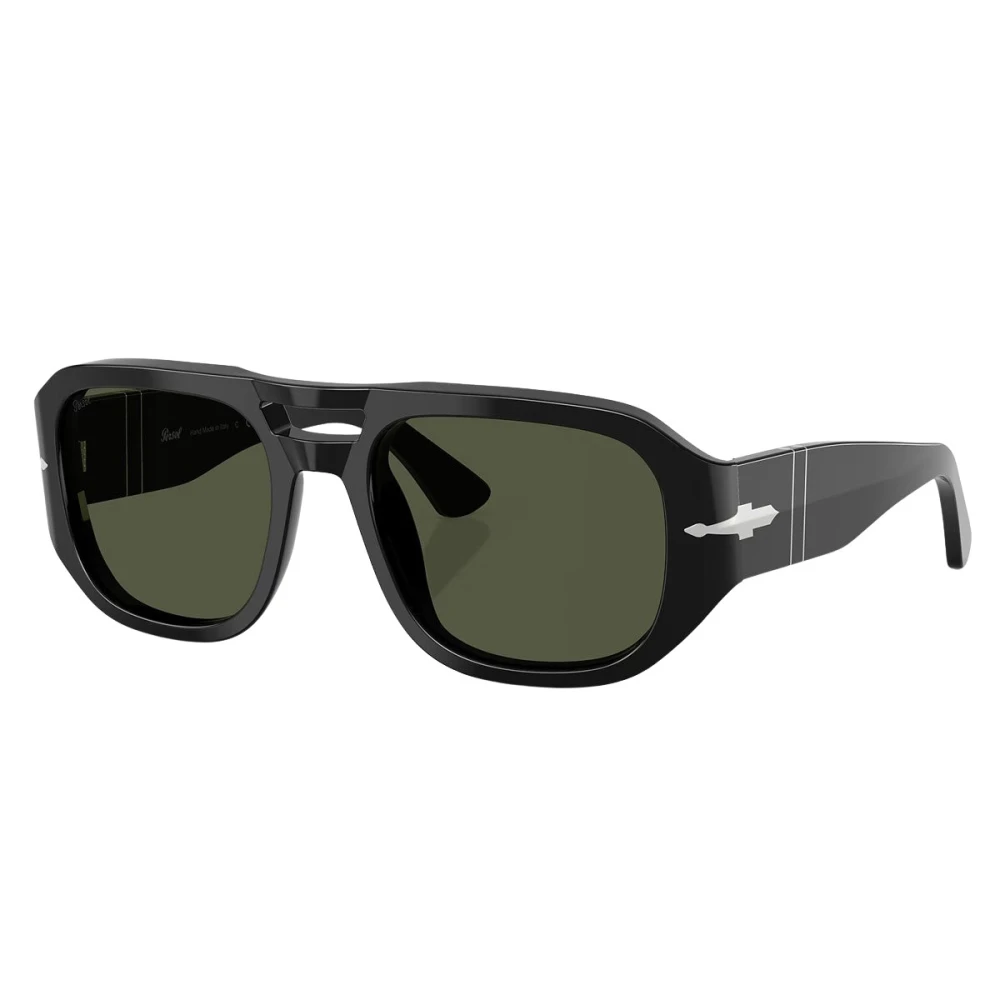 Persol Unisex Black Sunglasses, 53 Mm, Po3373s Vincent Sunglasses