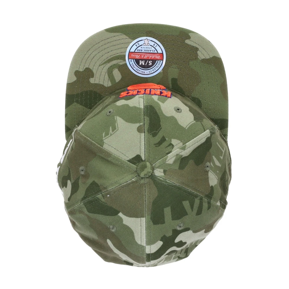 Mitchell & Ness NBA Tonal Camo Stretch Fitted Cap Green Heren