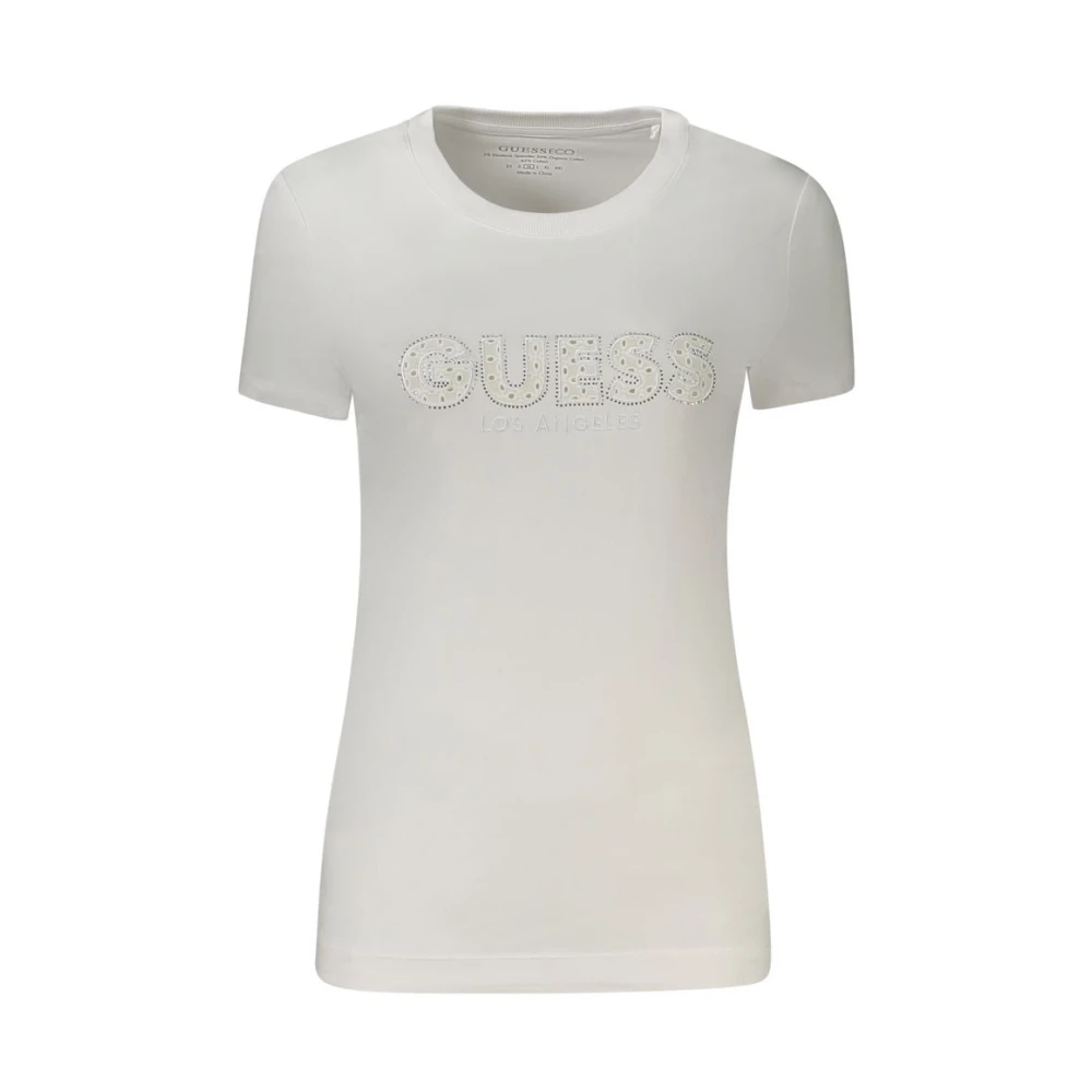 Guess Witte Katoenen Tops & T-Shirt White Dames