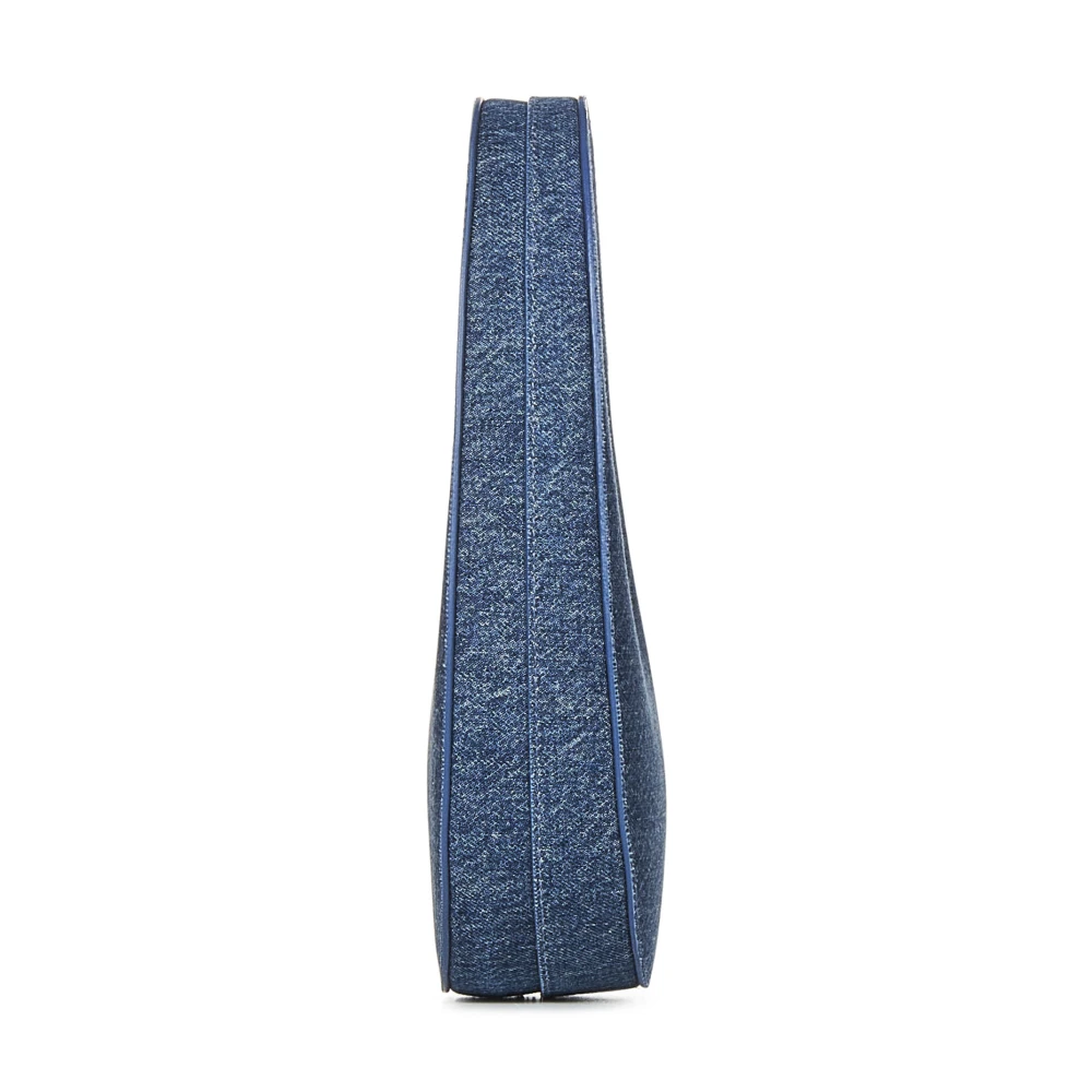 Coperni Blauwe Ovale Denim Handtas Blue Dames
