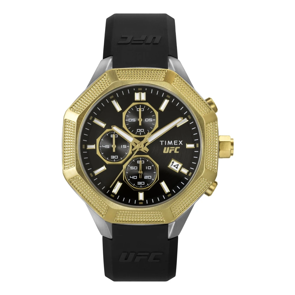 Timex Chronograph UFC King Klocka Svart Silikon Black, Herr