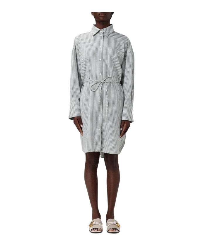 robe-midi-verte-avec-silhouette-structuree