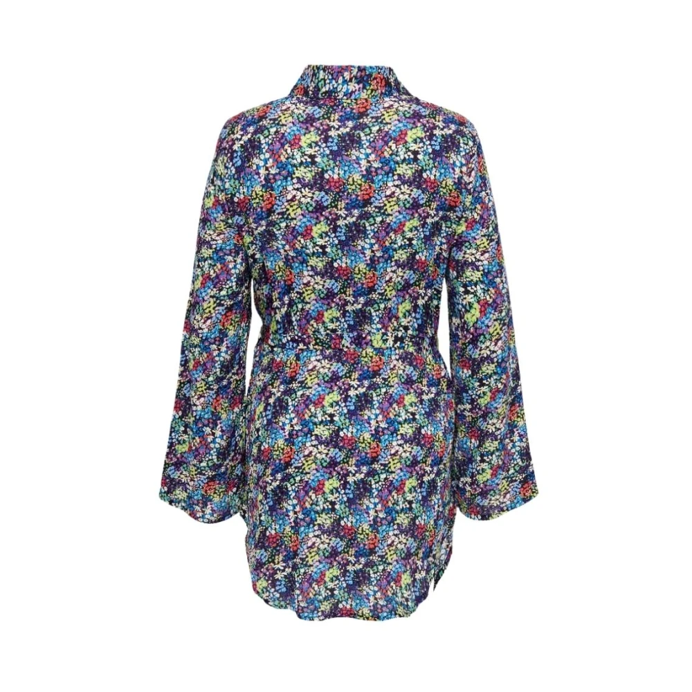 Only Carmakoma Elegante Zwarte Jurk Multicolor Dames
