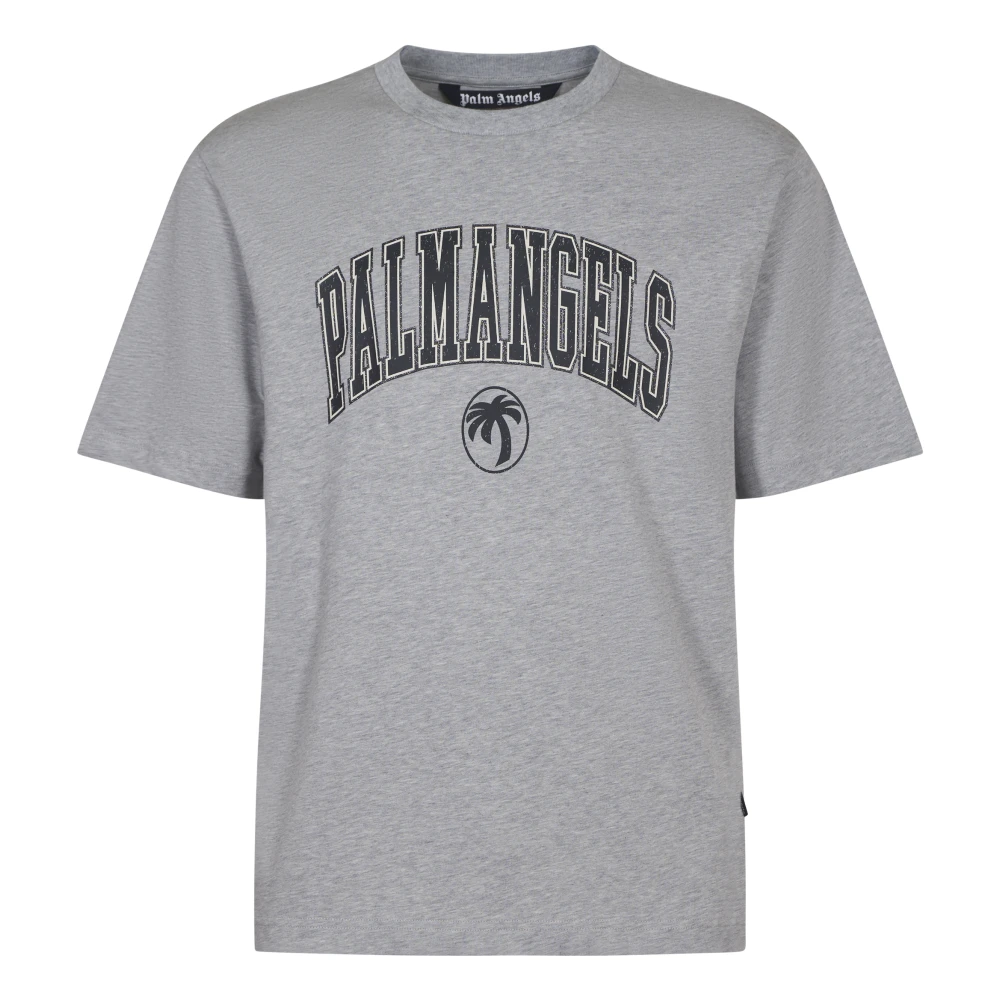 Palm Angels Stijlvolle T-shirts en Polos Gray Heren