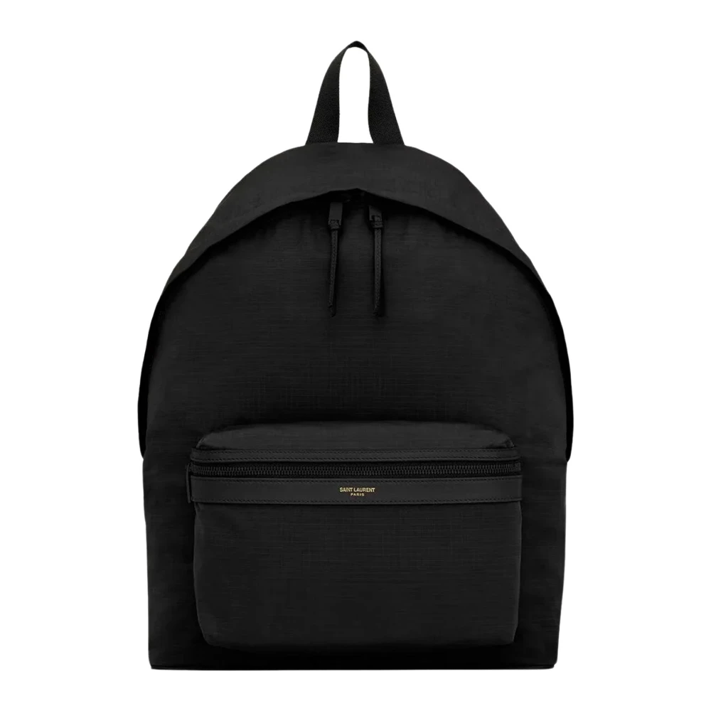 Saint Laurent Black Backpacks, Male, One Size, City Backpack