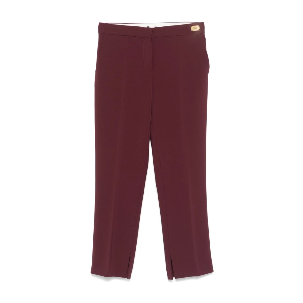 Elisabetta Franchi Rode Crop Broek Red Dames