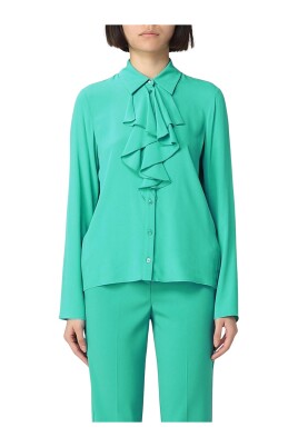 green-silk-ruffle-blouse-elegant-style