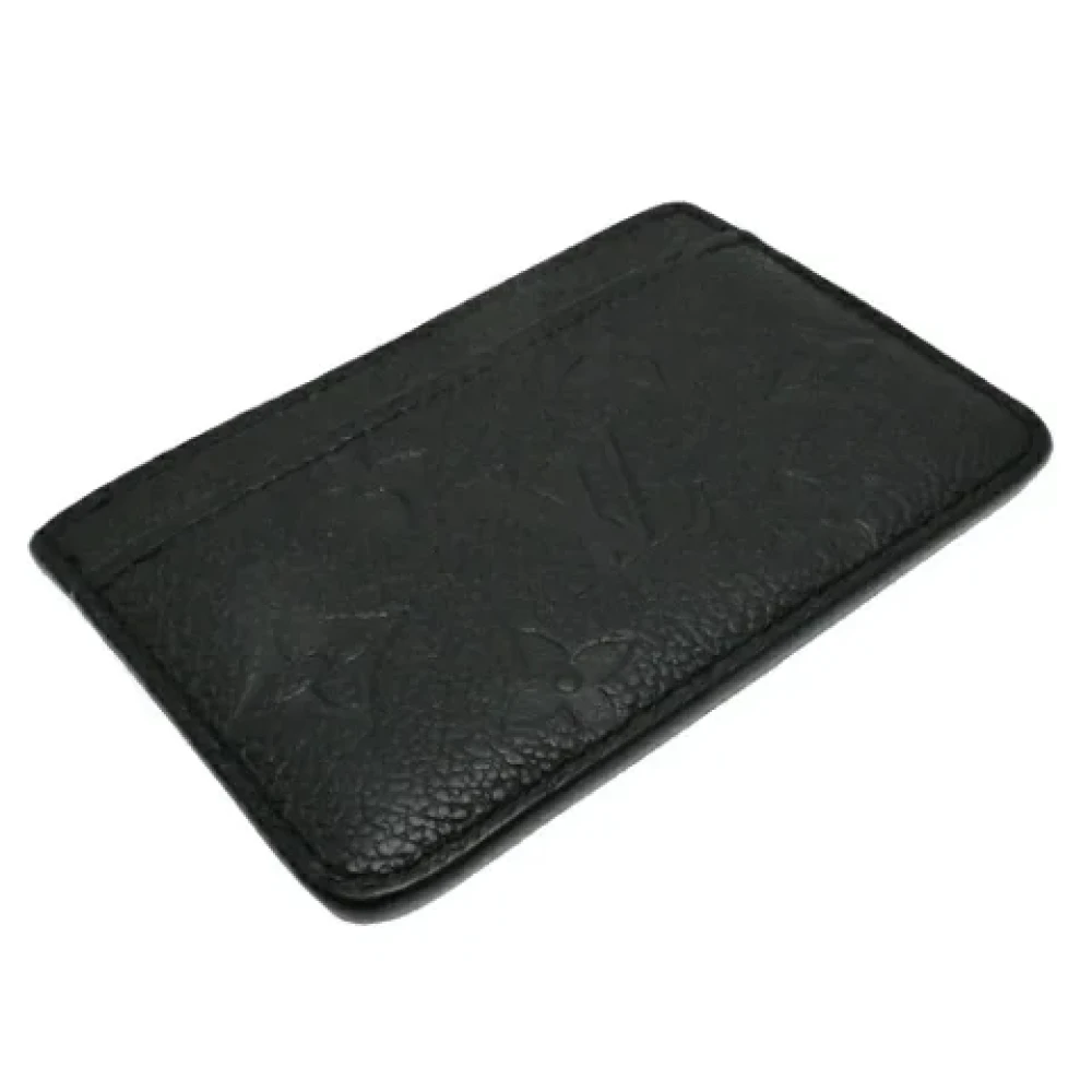 Louis Vuitton Vintage Pre-owned Leather wallets Black Dames