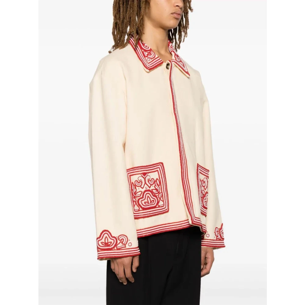 Bode Rode Beaded Flora Jas Multicolor Heren