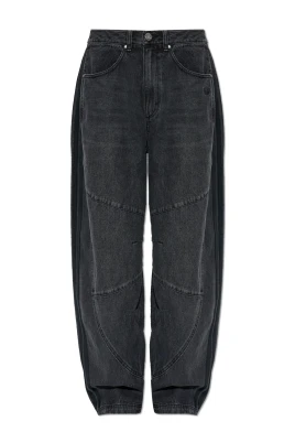 Denim Barrel Pants