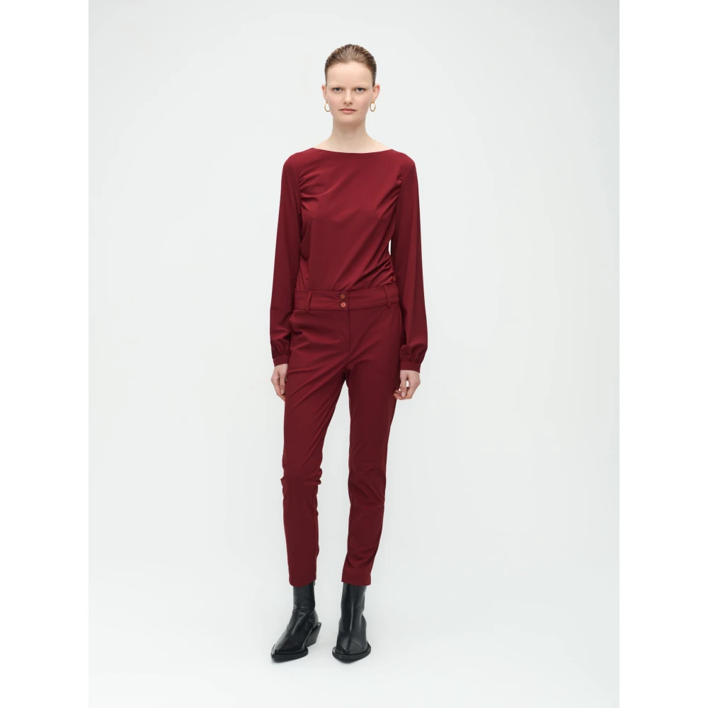 Jane Lushka Nina Top Technical Jersey | Amaranto Red Dames