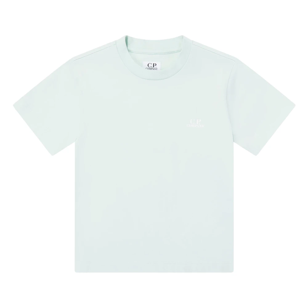 C.p. Company Boys Blue Cotton Jersey Logo T-Shirt - Kids Short Sleeve T-Shirts - 4 Y - Kids