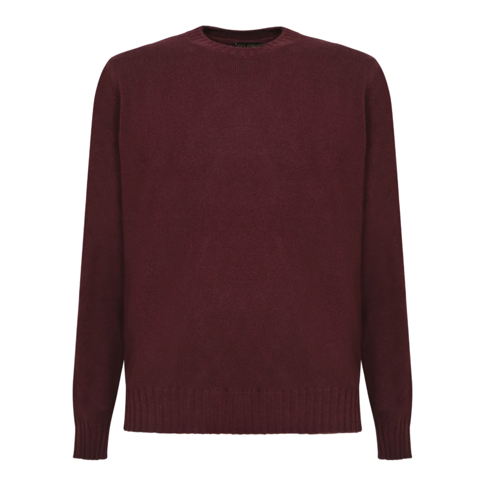 Dell'oglio Bordeaux Gebreide Kleding Aw24 Red Heren