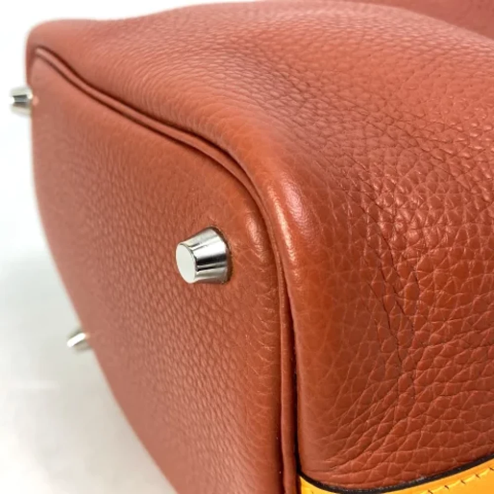 Hermès Vintage Pre-owned Leather handbags Brown Dames