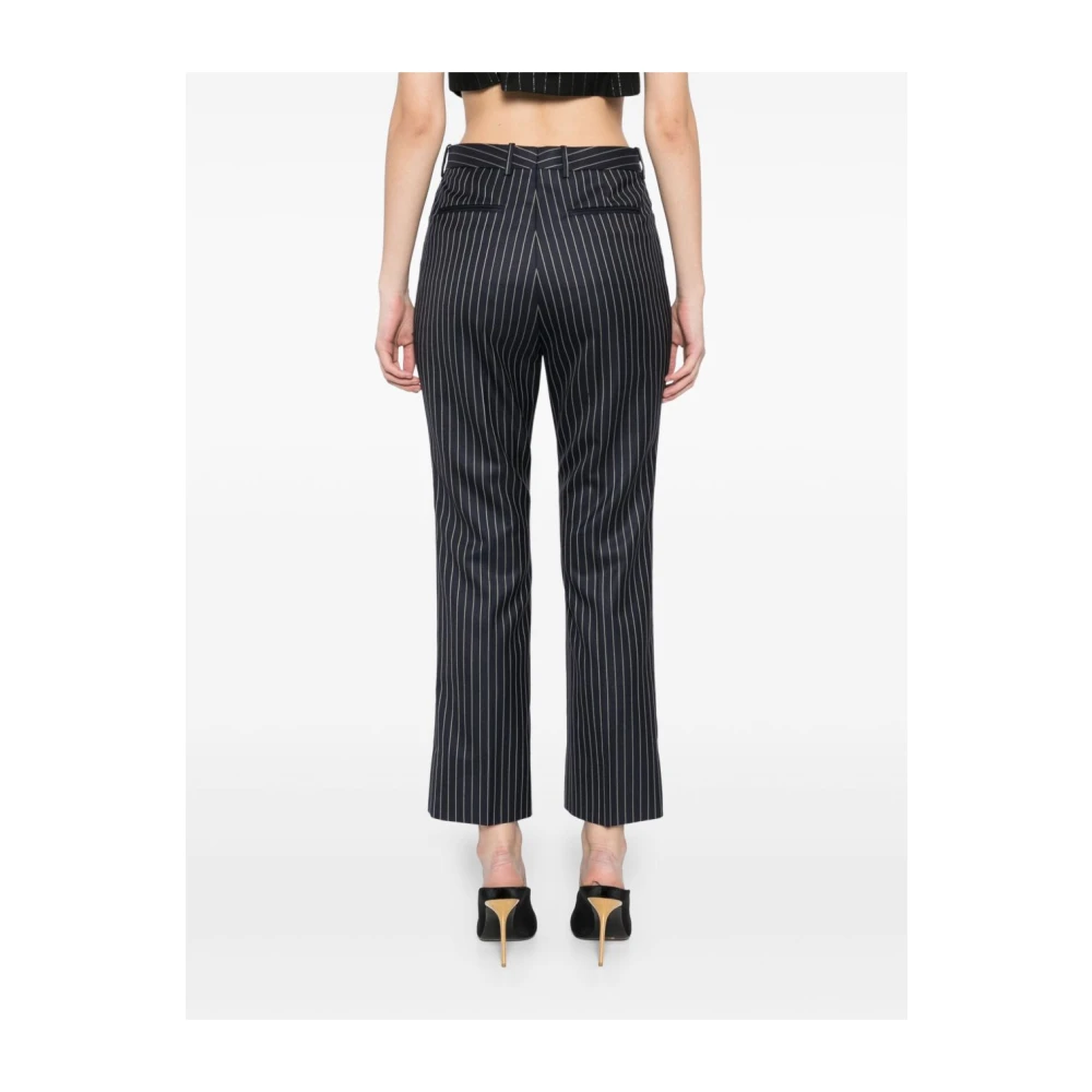 Tom Ford Blauwe broek met riemlussen Blue Dames