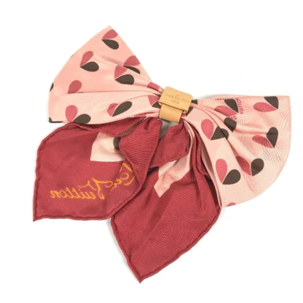 Louis Vuitton Vintage Pre-owned Silk scarves Pink Dames