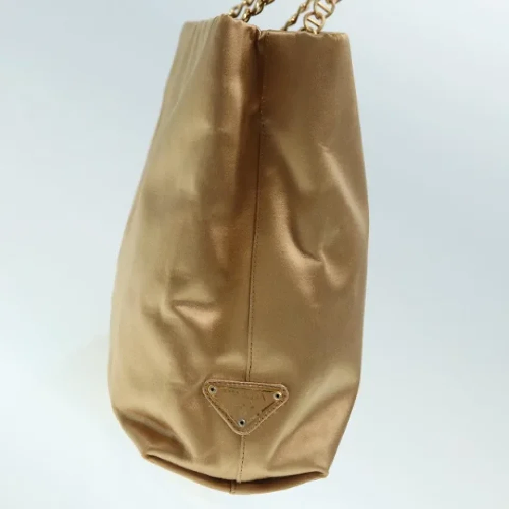 Prada Vintage Pre-owned Canvas handbags Brown Dames