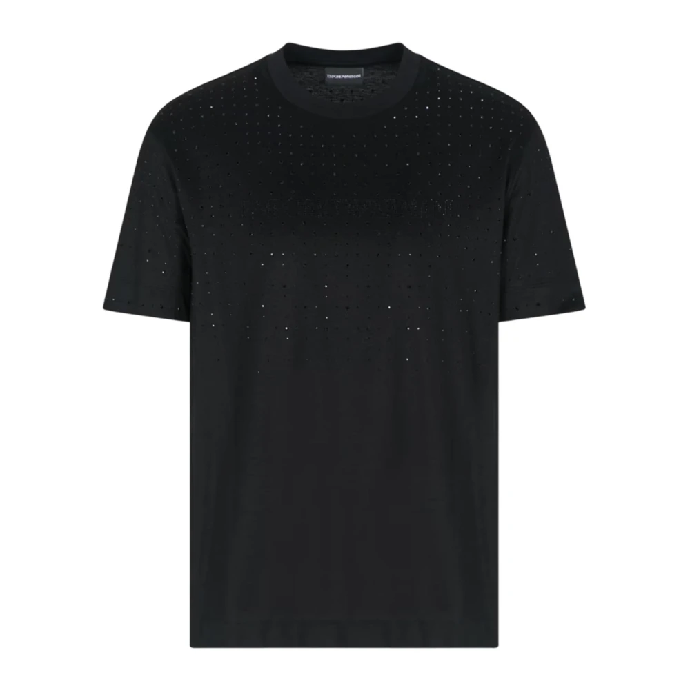 Emporio Armani Herren Schwarz Oberteile, K, Sgröße: